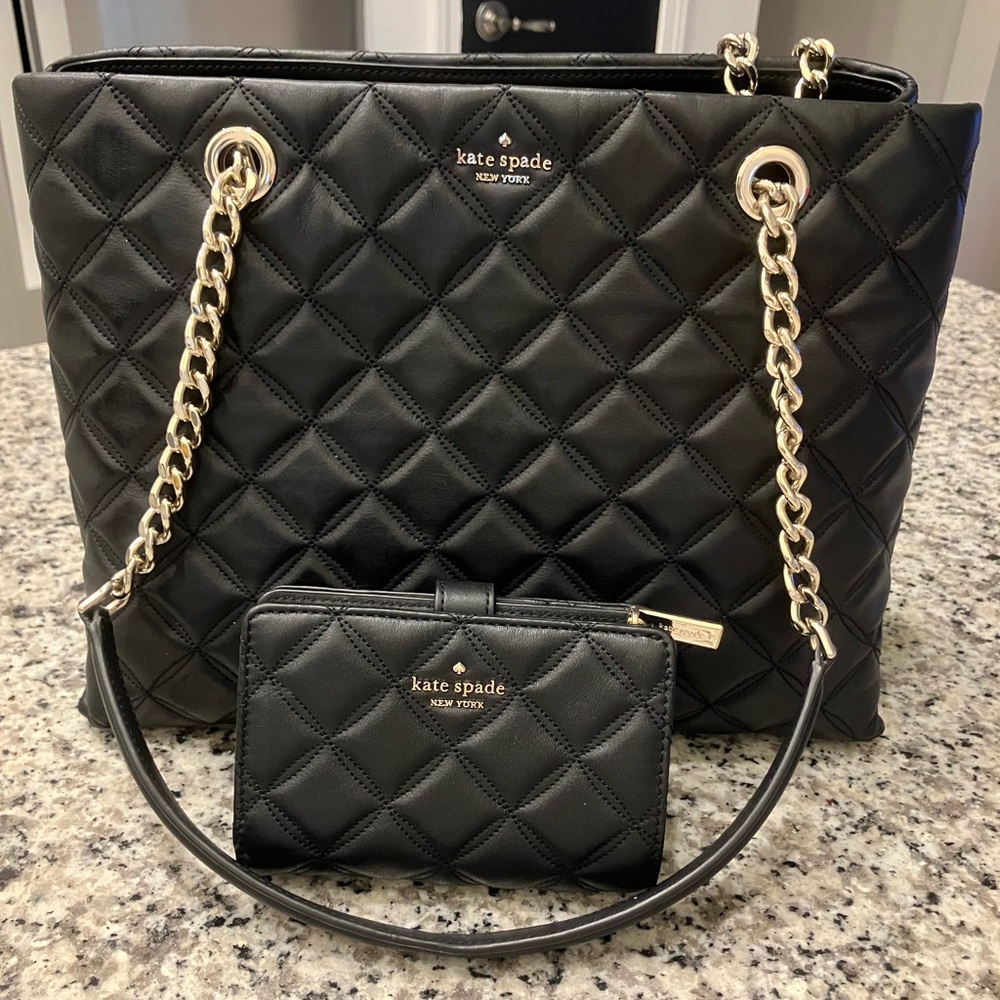 Kate Spade Emerson Quilted Carey shoulder bag and wallet